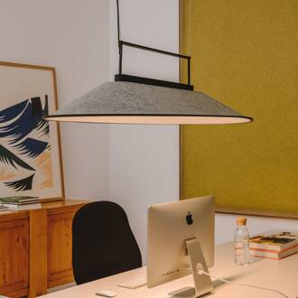 LEDS-C Shoemaker LED hanglamp ovaal, lichtgrijs zwart, lichtgrijs