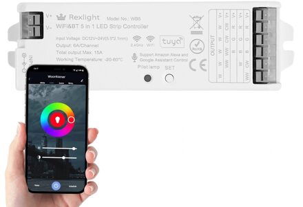 Ledstrip controller met ingebouwde wifi module - Geschikt voor alle type ledstrips