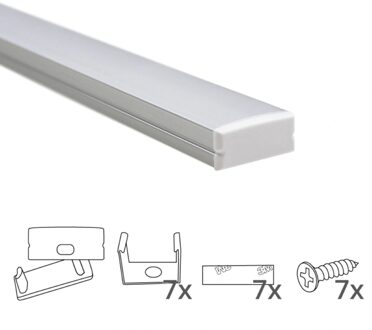 Ledstrip profiel opbouw 3M - 10 mm hoog