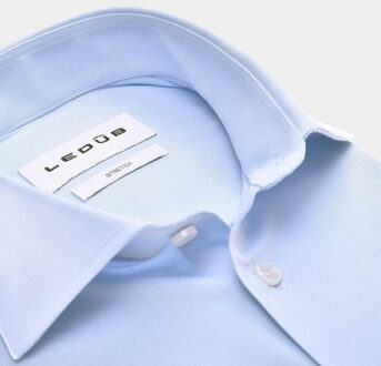 Ledub Business hemd lange mouw le24304 mfn5 0323516/120-000-000 Blauw - 39 (M)