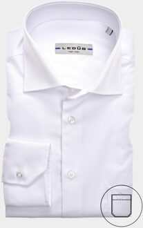 Ledub Business hemd lange mouw overhemd modern fit 0323508/910000 Wit - 39 (M)