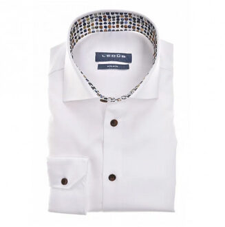 Ledub Ledub overhemd 0142034-910-645-000 Wit - 45 (XXL)