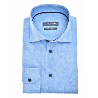 Ledub Overhemd 0142105-130-190-000 Blauw - 38 (S)