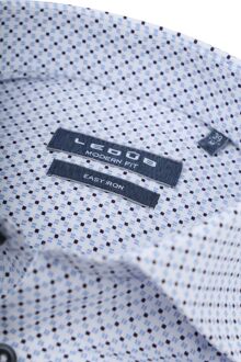 Ledub Overhemd Print Lichtblauw - 45