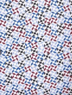 Ledub Overhemd Print Lichtblauw Multicolour
