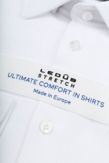 Ledub Tricot Overhemd Wit - 39,41,43,46,48