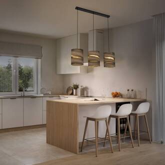 Ledvance Cilinder hanglamp, 3-lamps, bruin, golfkarton bruin, zwart