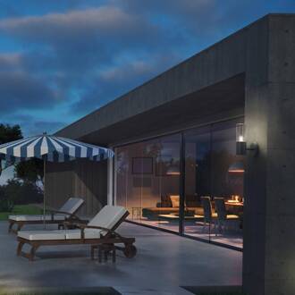 Ledvance Endura Classic Figo cilinder buitenwandlamp donkergrijs, helder