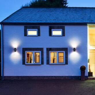 Ledvance Endura Classic Ive buitenwandlamp, GU10, IP65 donkergrijs, wit