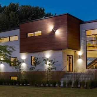 Ledvance Endura Classic Rotary wandlamp up/down donkergrijs, roestvrijstaal