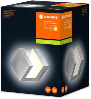 Ledvance Endura Style Pyramid LED wandlamp roestvrij staal, wit