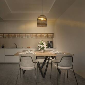 Ledvance hanglamp Ball Bell, Ø 26 cm, bruin, golfkarton bruin, zwart