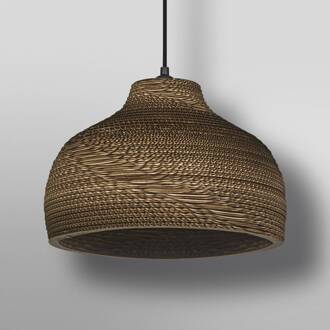 Ledvance Hoed hanglamp, Ø 36 cm, bruin, golfkarton bruin, zwart