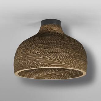 Ledvance Hoed plafondlamp, Ø 36 cm, bruin, golfkarton bruin, zwart