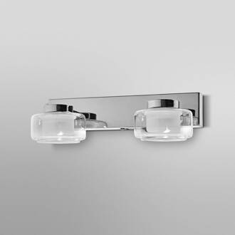 Ledvance LED wandlamp Orbis Flame, 2-lamps, chroom, IP44 chroom, helder