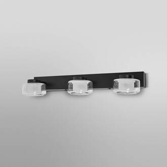 Ledvance LED wandlamp Orbis Flame, 3-lamps, zwart, IP44 zwart, helder