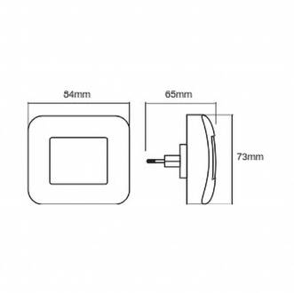 Ledvance Lunetta Hall White LED nachtlamp kantelb. wit