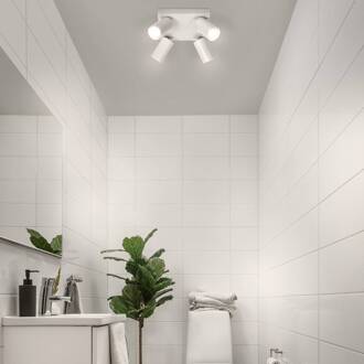 Ledvance Octagon LED spot, dimbaar, 4-lamps, vierkant, wit