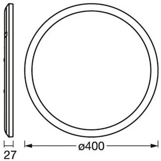Ledvance Orbis Ultra Slim, zwart, Ø 40 cm