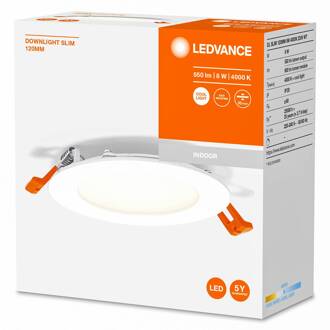 Ledvance Recess Slim LED inbouwlamp Ø12cm 4000K wit