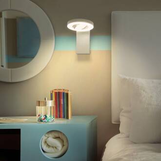 Ledvance Saturnus CCT LED wandspot, schakelaar, wit