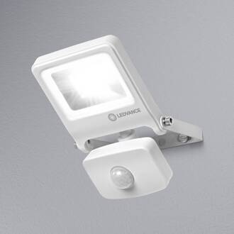 Ledvance schijnwerper LED: voor muur, ENDURA® FLOOD Sensor Warm White / 10 W, 220…240 V, uitstralingshoek: 120°, Warm White, 3000 K, materiaal behuizing: aluminium, IP44, 1-bundel