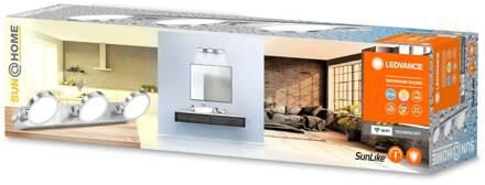 LEDVANCE SUN@Home Bathroom LED wandspot 3-lamps geborsteld zilver