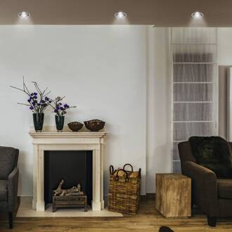 Ledvance Twist inbouwspot Ø9,3cm 830 wit/zwart wit, zwart