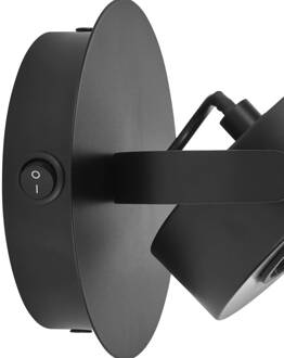 Ledvance Venus LED wandspot, 3.000 K, schakelaar, zwart