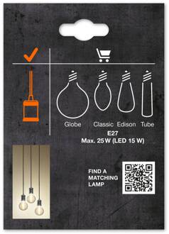 Ledvance Vintage 1906 Bobbin hanglamp, grijs