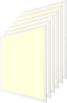 Ledvance Voordeelpak 6x LEDVANCE LED Paneel 60x60 Eco - LED Paneel Systeemplafond - 36W 3600lm - 830 Warm Wit - IP40 - UGR <19