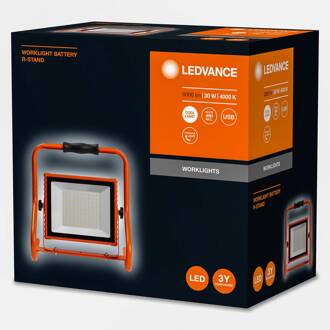 Ledvance Worklight Battery LED werklamp 30 W oranje, zwart