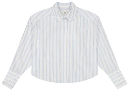 LEE Blouse lange mouw 112376967 cuffed Blauw