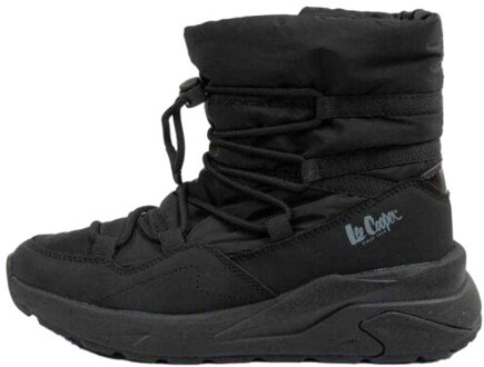 Lee Cooper Dames ecologisch leren sneeuwlaarzen Zwart - 39