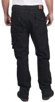 Lee Cooper Heren Denim Stretch Jeans (Zwart)
