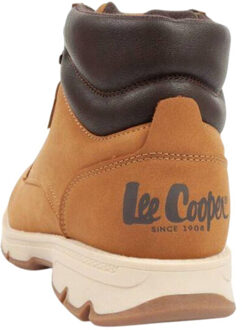 Lee Cooper Heren logo ecologisch leren enkellaarsjes Bruin - 44