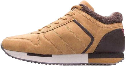 Lee Cooper Heren logo leren wandelschoenen Bruin - 42