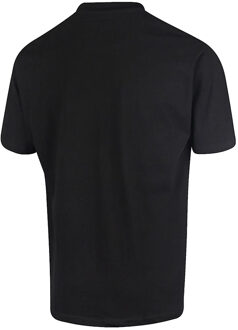 Lee Cooper Heren T-shirt katoen met logo (Zwart)