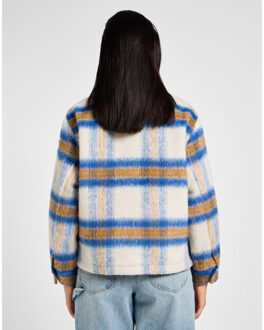 LEE Cropped wool jacket midcentury Blauw - XS