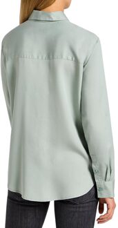 LEE Heren Ax Metallic Logo T-shirt Korte Mouwen Ronde Hals Lichtblauw