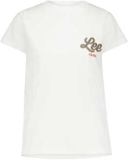 LEE Klassiek T-shirt Lee , Beige , Dames