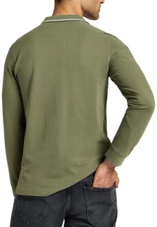 LEE Lange Mouw Polo Shirt Salie Groen