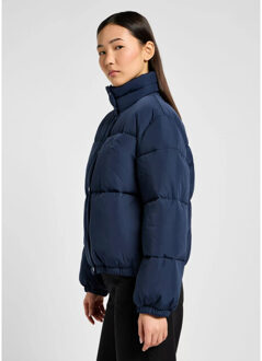 LEE Relaxed short puffer jacket indigo - maat L Blauw
