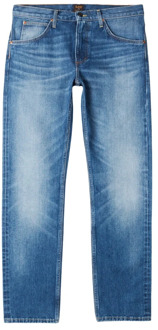 LEE Selvedge Jeans Comfort Fit Rits Sluiting Lee , Blue , Heren - W32,W31,W30,W33,W34,W36