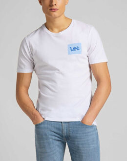 LEE Ss summer logo l63lfelj regular fit bright white Wit - XL