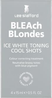 Lee Stafford Haarbehandeling Lee Stafford Bleach Blondes Ice White Cool Shots 4 x 15 ml