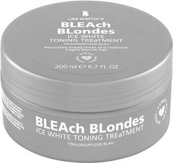 Lee Stafford Haarmasker Lee Stafford Bleach Blondes Ice White Toning Treatment Mask 200 ml