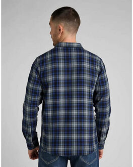 LEE Western anthem blue blue/ - maat S Zwart