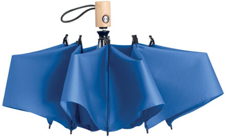 Leeds bamboe 190t vouwparaplu Blauw - One size
