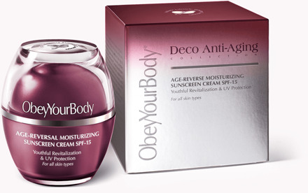 Leeftijd-omgekeerde Hydraterende Zonnebrandcrème SPF-15